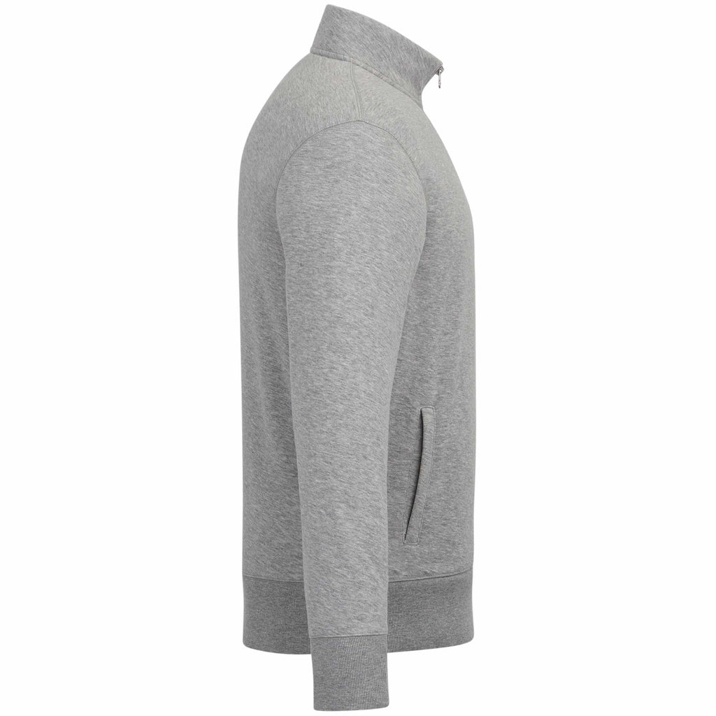 Roots73 Paddlecreek Sueded Fleece Quarter Zip for Men Transfer - Grey Mix - Right Side