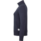 Roots73 Paddlecreek Sueded Fleece Quarter Zip for Women Transfer - Atlantic Navy - Left Side