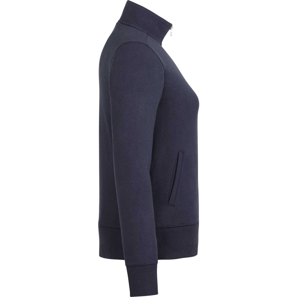 Roots73 Paddlecreek Sueded Fleece Quarter Zip for Women Transfer - Atlantic Navy - Right Side