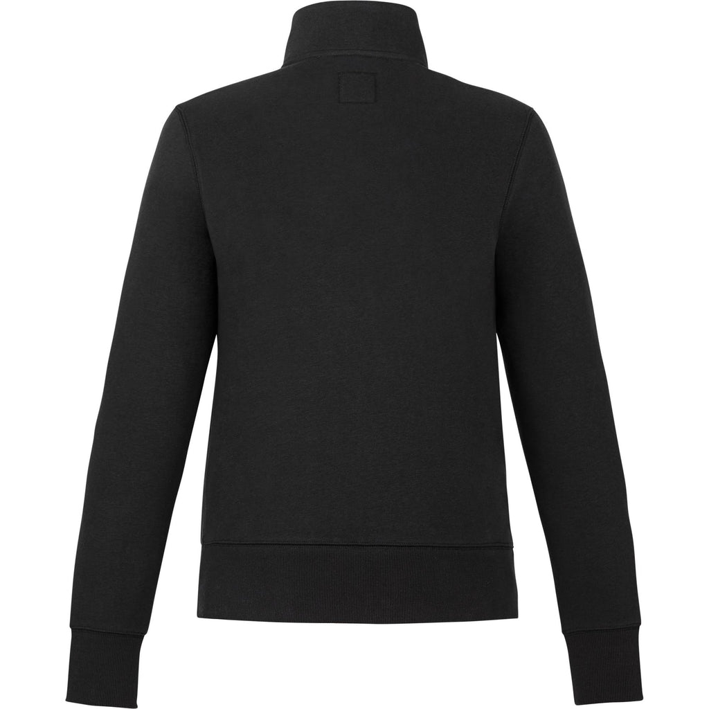 Roots73 Paddlecreek Sueded Fleece Quarter Zip for Women Transfer - Black - Back