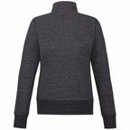 Roots73 Paddlecreek Sueded Fleece Quarter Zip for Women Transfer - Black Mix - Back