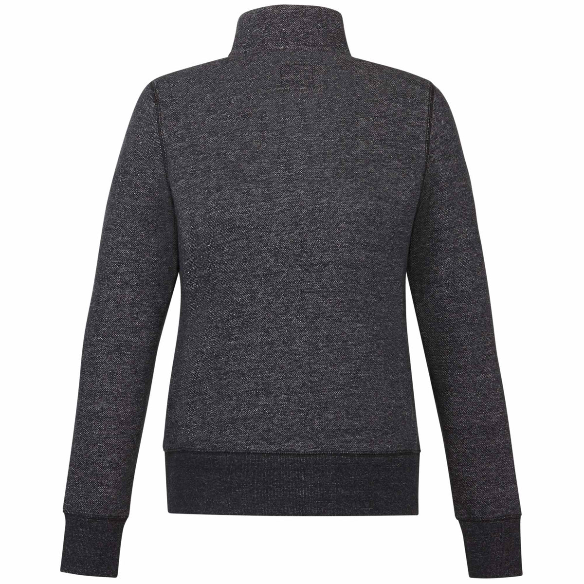 Roots73 Paddlecreek Sueded Fleece Quarter Zip for Women Transfer - Black Mix - Back