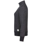 Roots73 Paddlecreek Sueded Fleece Quarter Zip for Women Transfer - Black Mix - Right Side