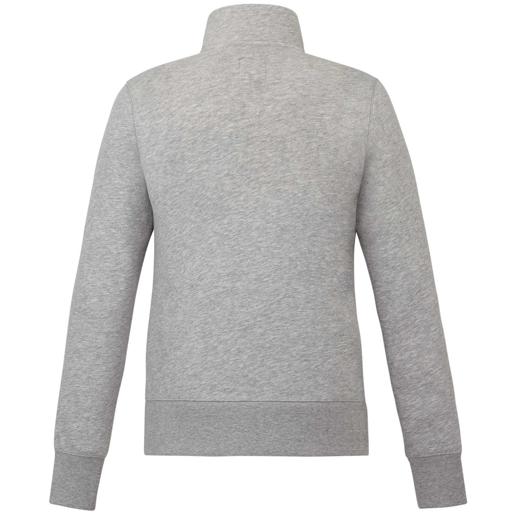 Roots73 Paddlecreek Sueded Fleece Quarter Zip for Women Transfer - Grey Mix - Back