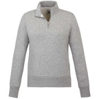 Roots73 Paddlecreek Sueded Fleece Quarter Zip for Women Transfer - Grey Mix - Front
