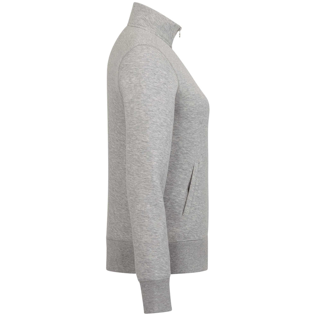 Roots73 Paddlecreek Sueded Fleece Quarter Zip for Women Transfer - Grey Mix - Right Side