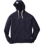 Roots73 Riverside Full Zip Fleece Hoodie for Men Transfer - Atlantic Navy - Front Flat