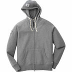 Roots73 Riverside Full Zip Fleece Hoodie for Men Transfer - Charcoal Mix - Front Flat