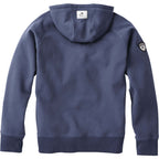 Roots73 Riverside Full Zip Fleece Hoodie for Men Transfer - Indigo Blue - Flat
