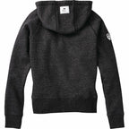Roots73 Riverside Full Zip Fleece Hoodie for Women Transfer - Black Mix - Back Flat