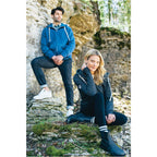 Roots73 Riverside Full Zip Fleece Hoodie for Women Transfer - Black Mix - On Model
