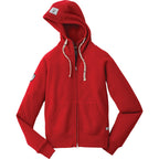 Roots73 Riverside Full Zip Fleece Hoodie for Women Transfer - Cranberry - Front Flat