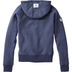 Roots73 Riverside Full Zip Fleece Hoodie for Women Transfer - Indigo Blue - Back Flat