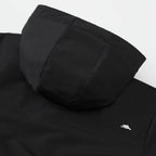 Roots73 Rockglen Sherpa Lined Waterproof Jacket for Men Debossing - Black - Detail Back Hood