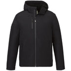 Roots73 Rockglen Sherpa Lined Waterproof Jacket for Men Debossing - Black - Front