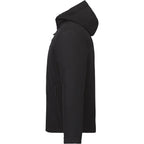 Roots73 Rockglen Sherpa Lined Waterproof Jacket for Men Debossing - Black - Left Side