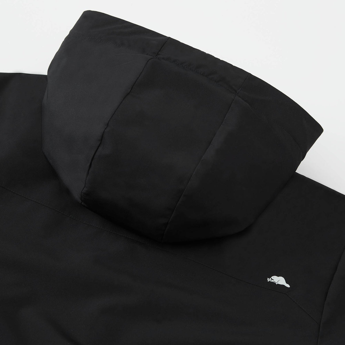 Roots73 Rockglen Sherpa Lined Waterproof Jacket for Men Transfer - Black - Detail Back Hood
