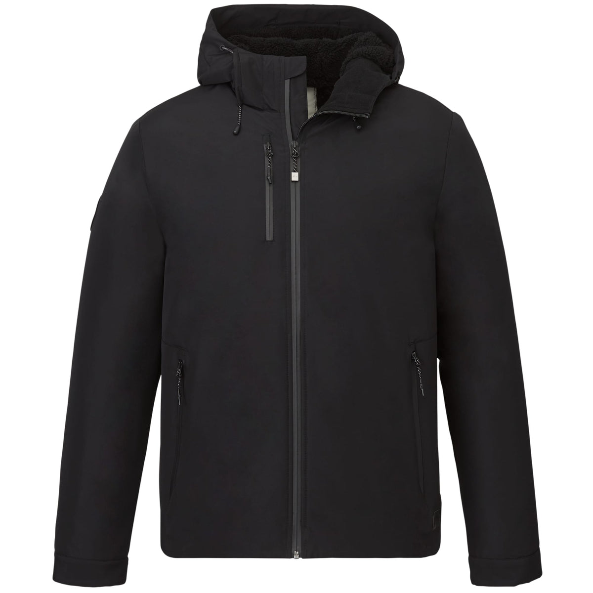 Roots73 Rockglen Sherpa Lined Waterproof Jacket for Men Transfer - Black - Front
