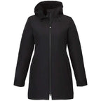 Roots73 Rockglen Sherpa Lined Waterproof Jacket for Women Debossing - Black - Front