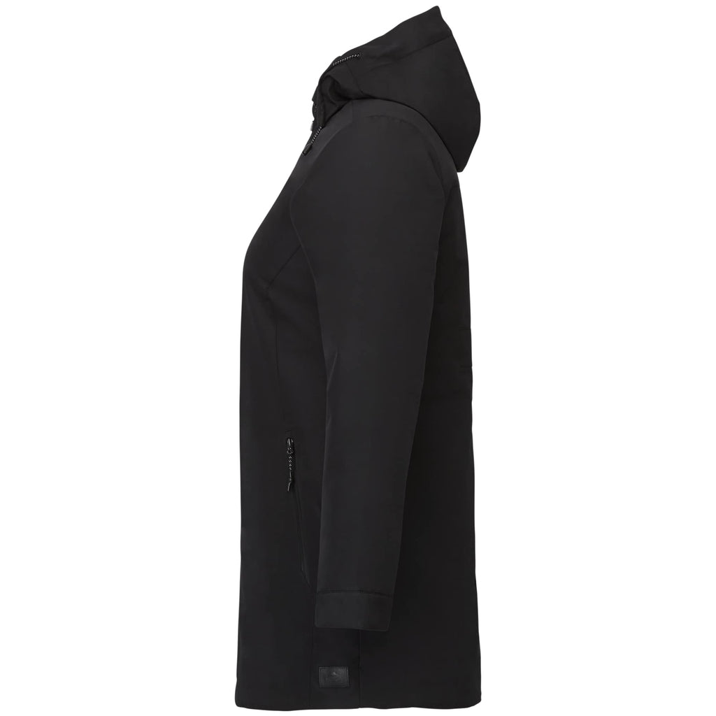 Roots73 Rockglen Sherpa Lined Waterproof Jacket for Women Debossing - Black - Left Side