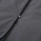 Roots73 Rockglen Sherpa Lined Waterproof Jacket for Women Debossing - Charcoal - Detail Zipper