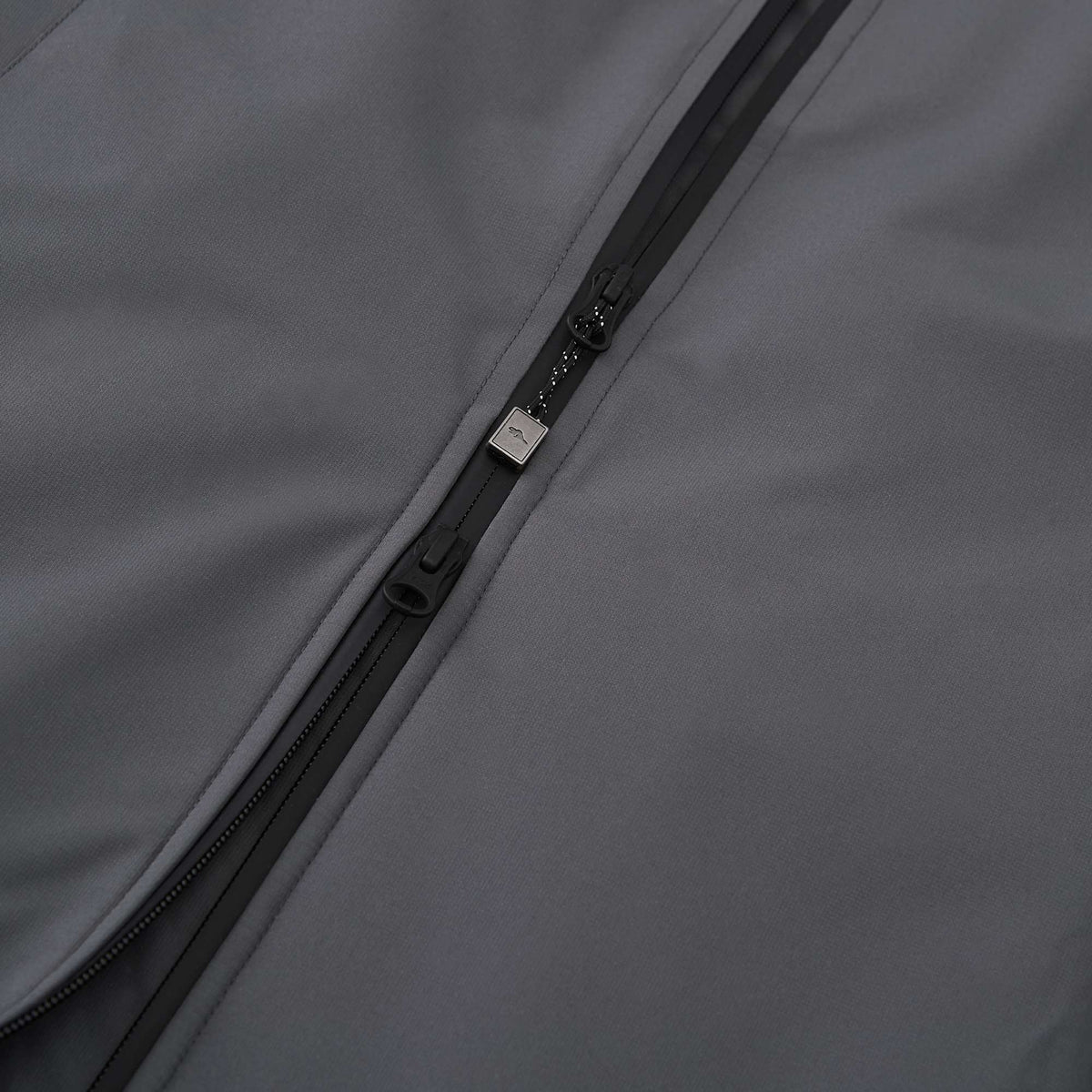 Roots73 Rockglen Sherpa Lined Waterproof Jacket for Women Debossing - Charcoal - Detail Zipper