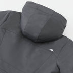 Roots73 Rockglen Sherpa Lined Waterproof Jacket for Women Embroidery - Charcoal - Detail Back Hood