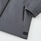 Roots73 Rockglen Sherpa Lined Waterproof Jacket for Women Embroidery - Charcoal - Detail Cuff Hem