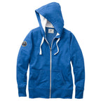 Roots73 Sandylake French Terry Full Zip Hoodie for Women Transfer - Baltic Blue Heather - Front Flat
