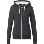 Roots73 Sandylake French Terry Full Zip Hoodie for Women Transfer - Black Smoke Heather - Front
