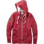 Roots73 Sandylake French Terry Full Zip Hoodie for Women Transfer - Dark Red Heather - Front Flat