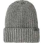 Roots73 Shelty Chunky Knit Cuff Beanie Embroidery - Grey Mix - Front