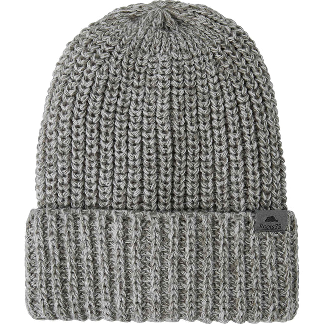 Roots73 Shelty Chunky Knit Cuff Beanie Embroidery