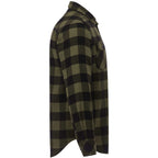 Roots73 Sprucelake Plaid Flannel Shirt for Men Embroidery - Loden/Black - Right Side