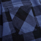 Roots73 Sprucelake Plaid Flannel Shirt for Men Transfer - Indigo Blue/Black - Detail 2