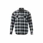 Roots73 Sprucelake Plaid Flannel Shirt for Men Transfer - Quarry/Black - Front Flat