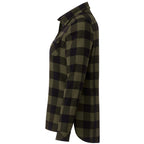Roots73 Sprucelake Plaid Flannel Shirt for Women Transfer - Loden/Black - Left Side