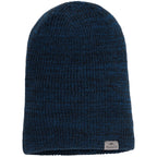 Roots73 Virden Rib Knit Beanie Embroidery - Ink Blue Heather - Front