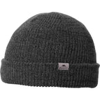 Roots73 Virden Rib Knit Beanie Embroidery - Smoke - Flat