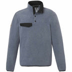 Roots73 Westville Recycled Microfleece Pullover for Men Embroidery - Denim Mix - Front