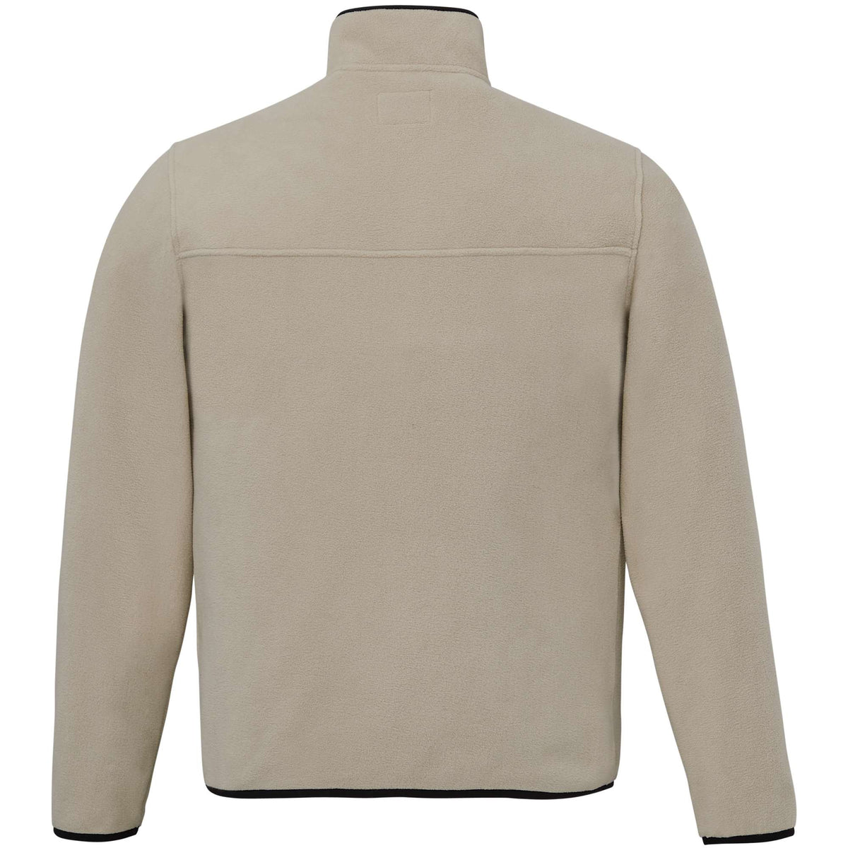 Roots73 Westville Recycled Microfleece Pullover for Men Embroidery - Oatmeal - Back