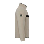 Roots73 Westville Recycled Microfleece Pullover for Men Embroidery - Oatmeal - Right Side