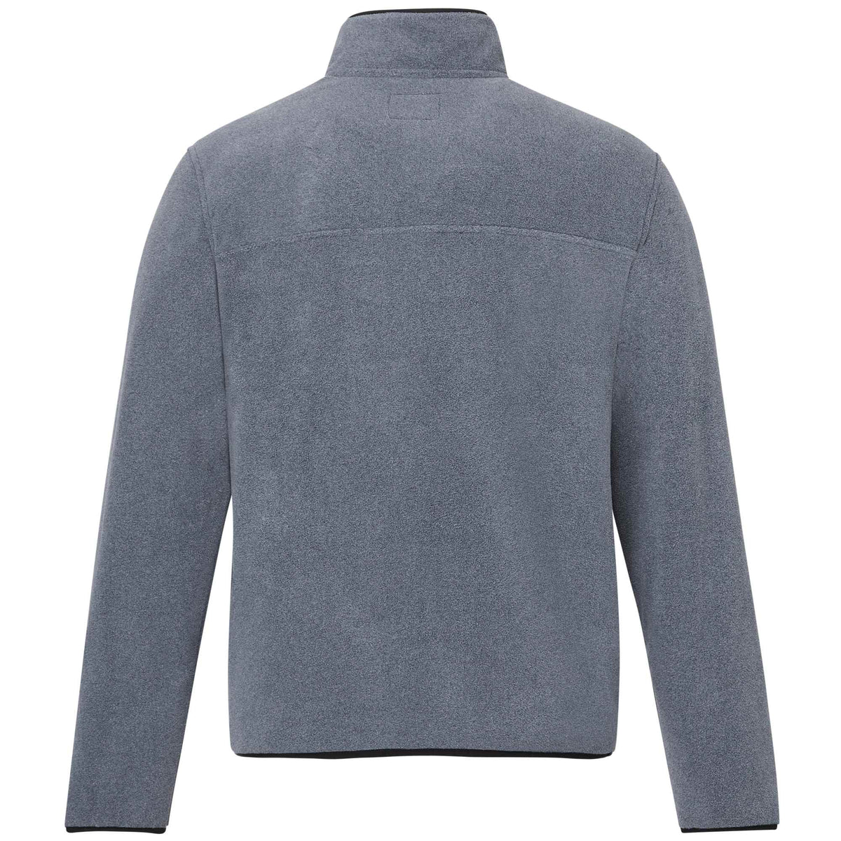 Roots73 Westville Recycled Microfleece Pullover for Men Laser Engraving - Denim Mix - Back