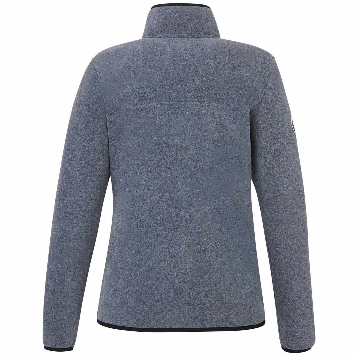 Roots73 Westville Recycled Microfleece Pullover for Women Embroidery - Denim Mix - Back
