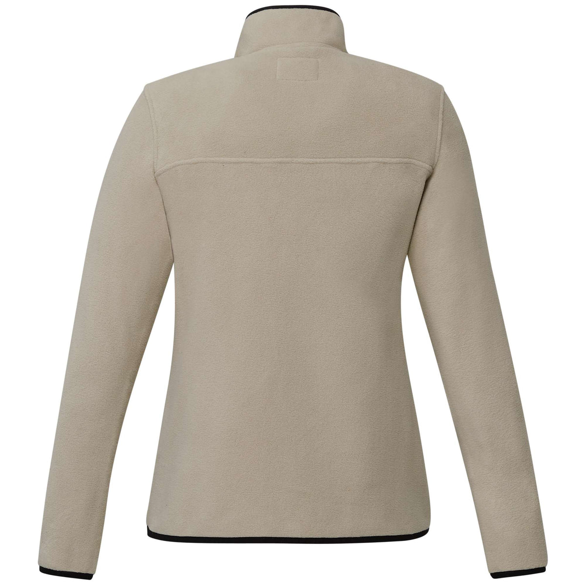 Roots73 Westville Recycled Microfleece Pullover for Women Embroidery - Oatmeal - Back