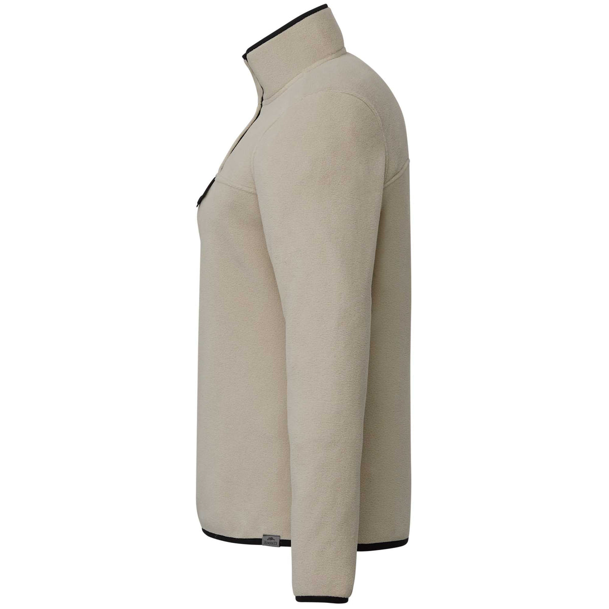 Roots73 Westville Recycled Microfleece Pullover for Women Laser Engraving - Oatmeal - Left Side