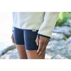 Roots73 Westville Recycled Microfleece Pullover for Women Laser Engraving - Oatmeal - On Model Detail