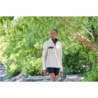 Roots73 Westville Recycled Microfleece Pullover for Women Laser Engraving - Oatmeal - On Model