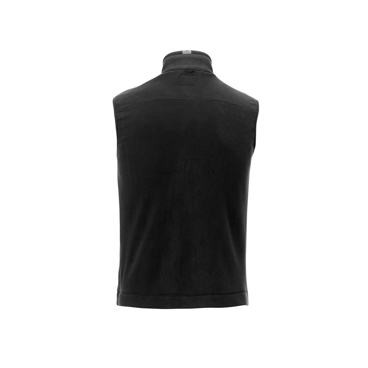 Roots73 Willowbeach Microfleece Vest for Men Embroidery - Black - Back Flat