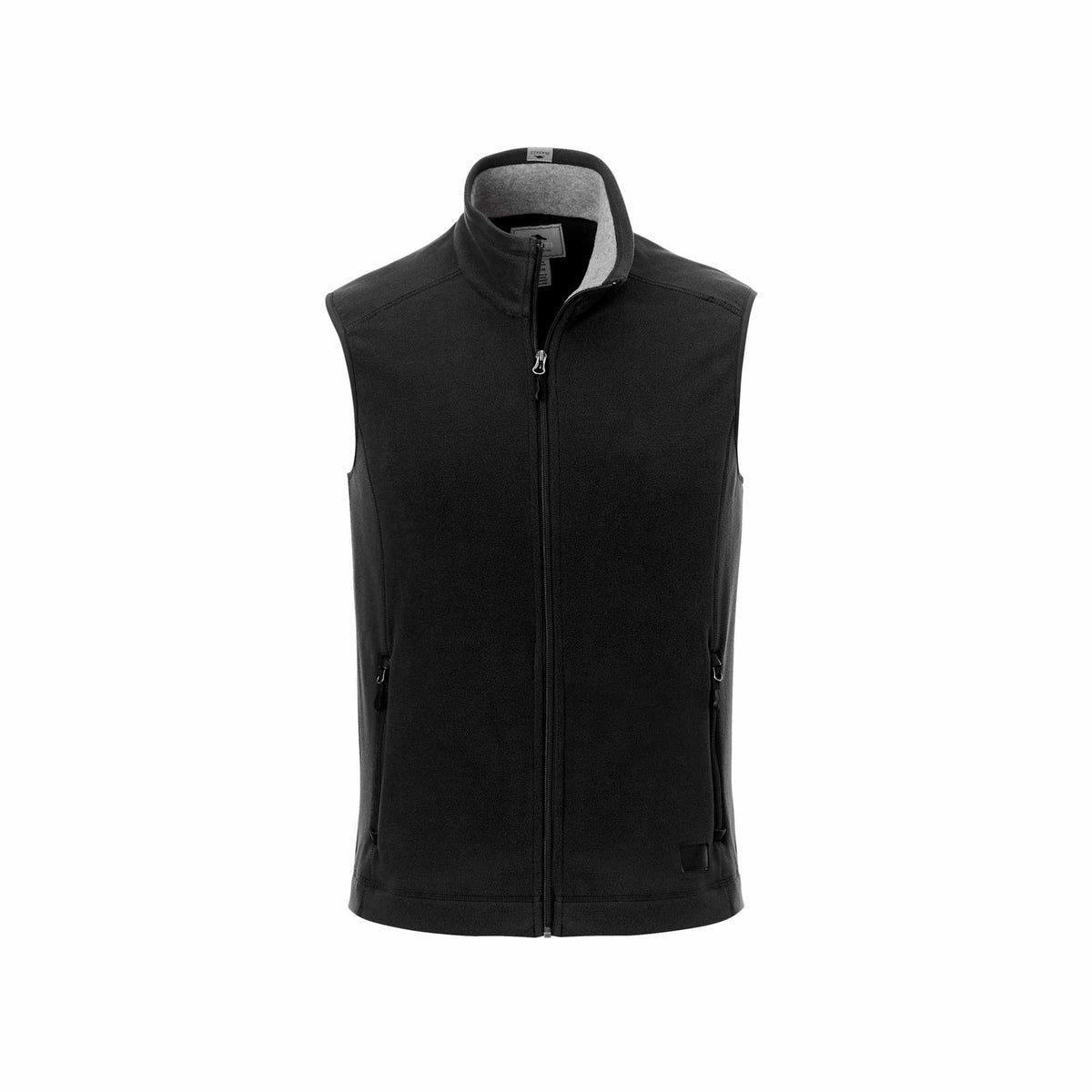 Roots73 Willowbeach Microfleece Vest for Men Laser Engraving - Black - Front Flat